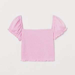 Smocked Crop Top